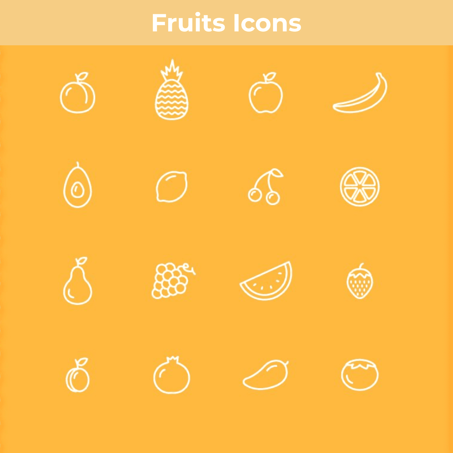 Fruits Icons cover image.
