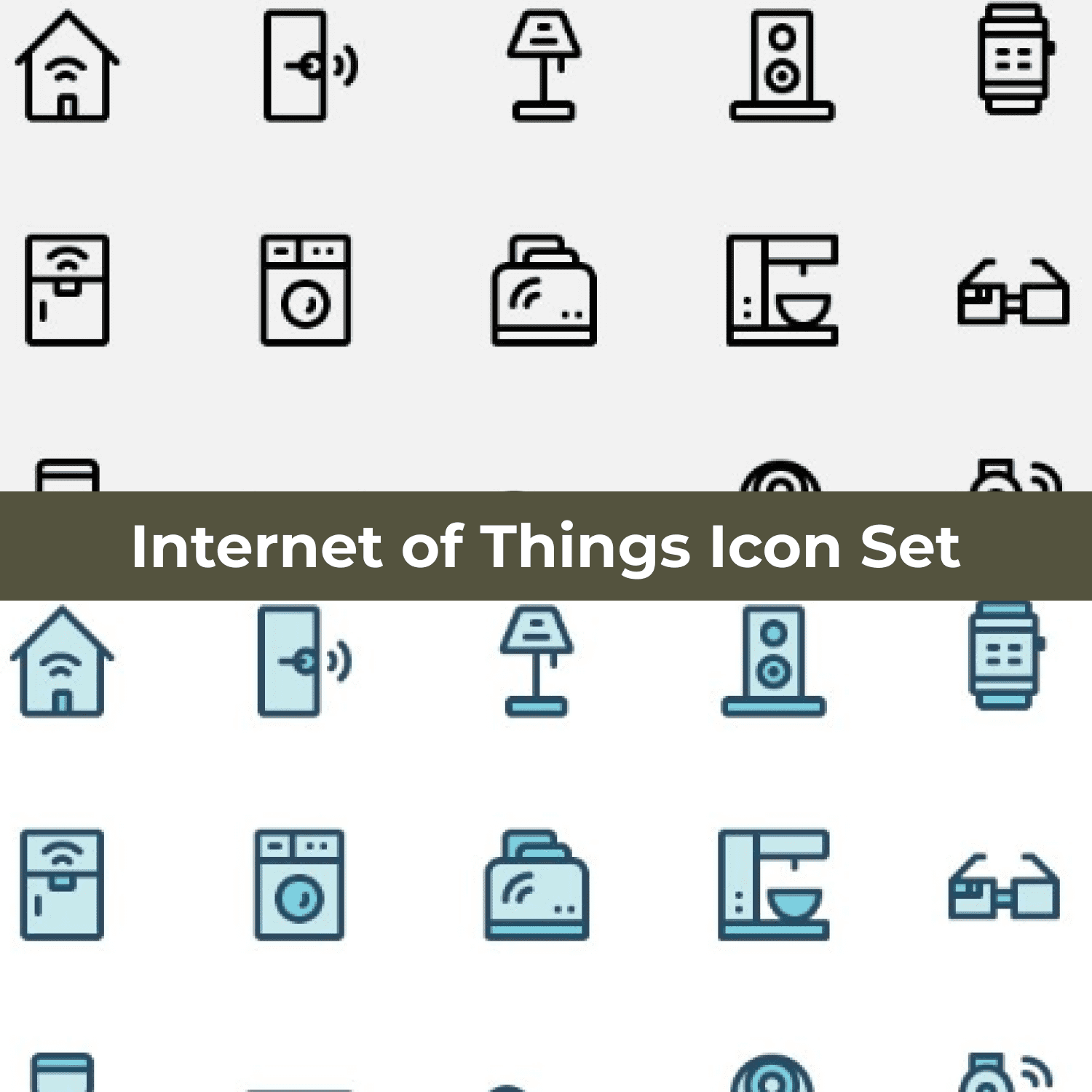 Internet of Things Icon Set cover image.