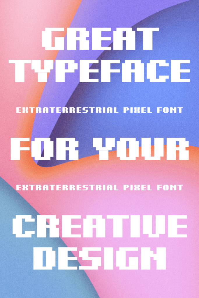 Extraterrestrial Pixel Font – MasterBundles