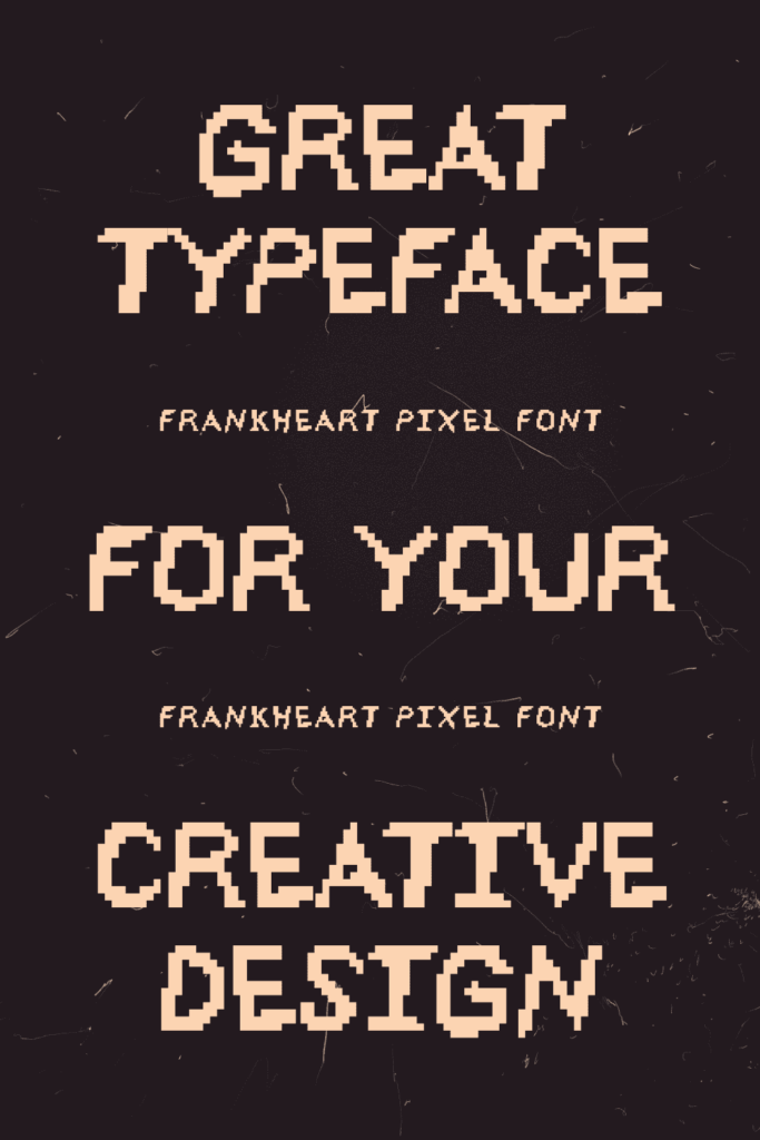 Frankheart Pixel Font – MasterBundles