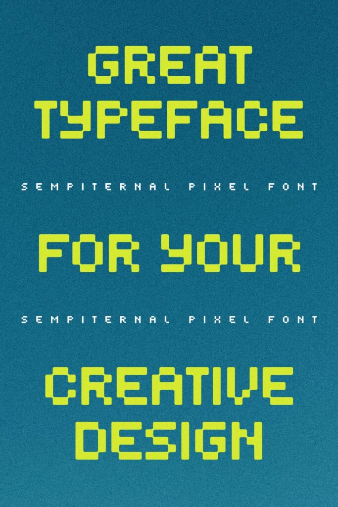 Sempiternal Pixel Font | Master Bundles