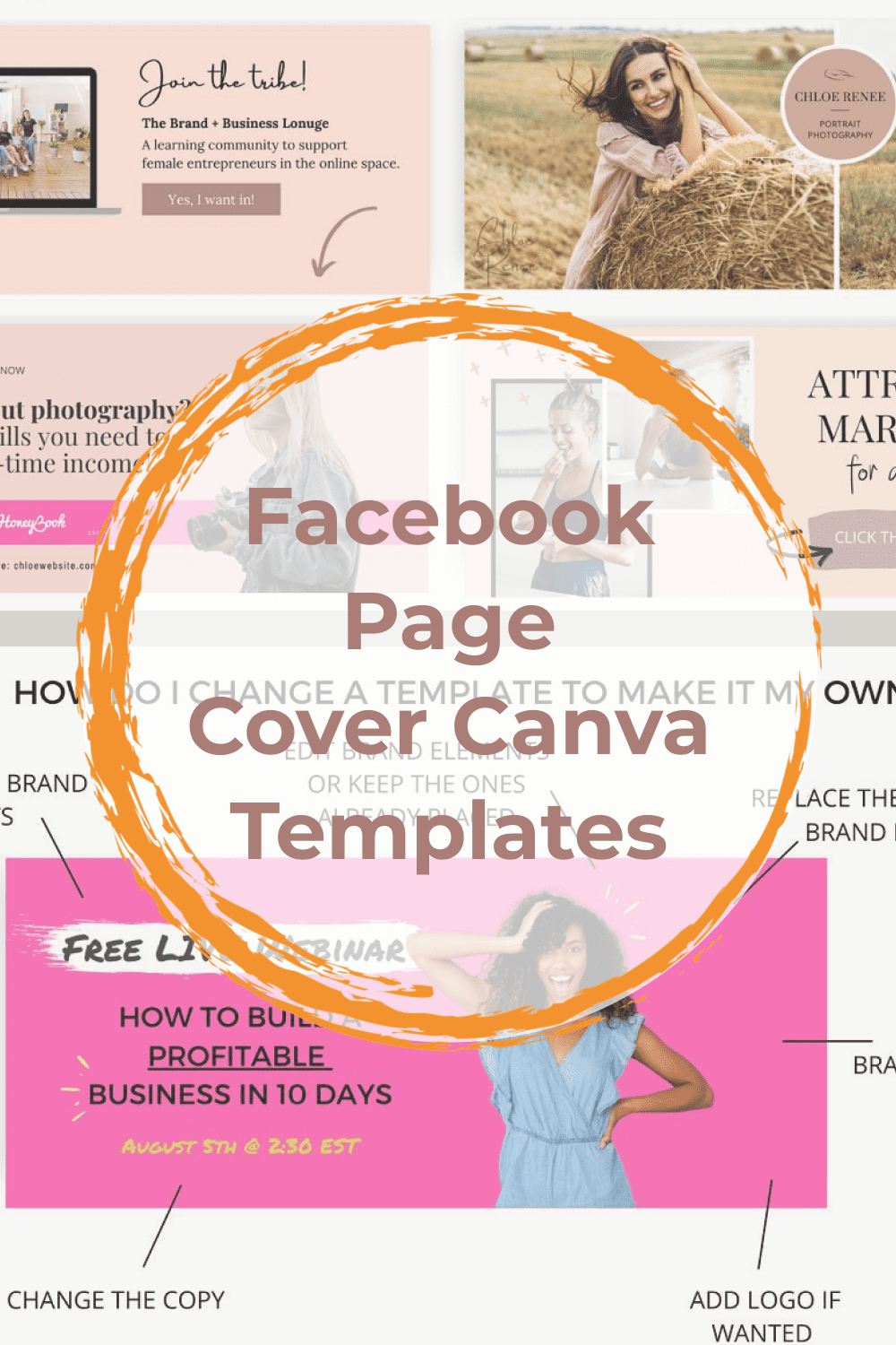 Facebook Page Cover Canva Templates - Pinterest.