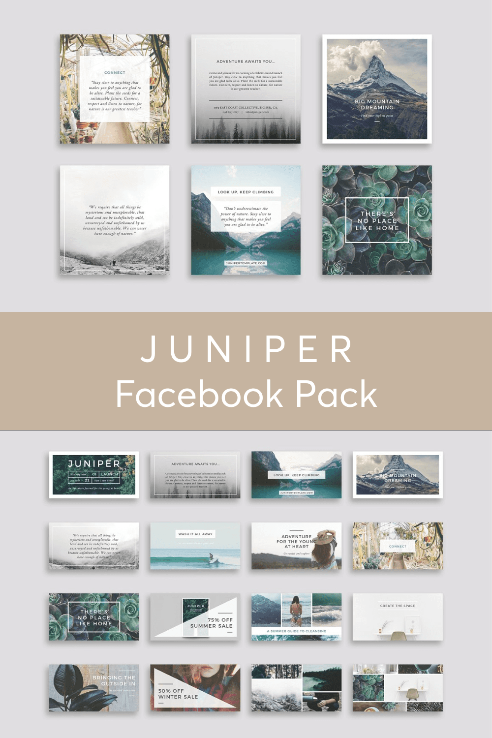 Facebook pack for decorating your page.