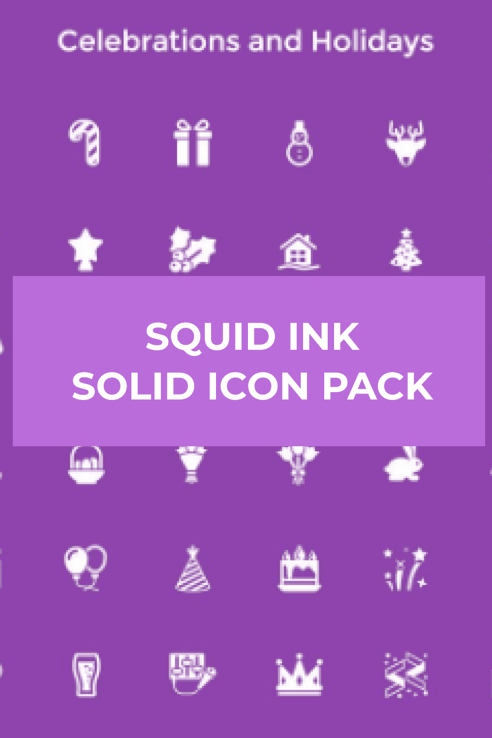 Squid Ink Solid Icon Pack - Pinterest.