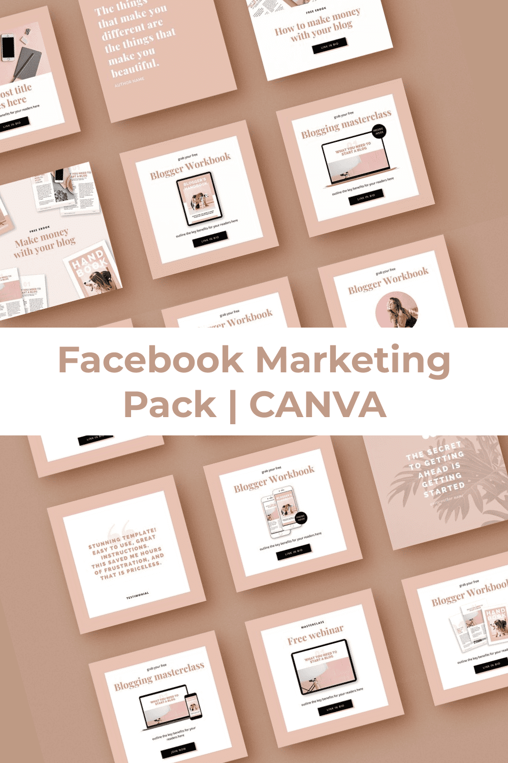Facebook Marketing Pack | CANVA - Pinterest.