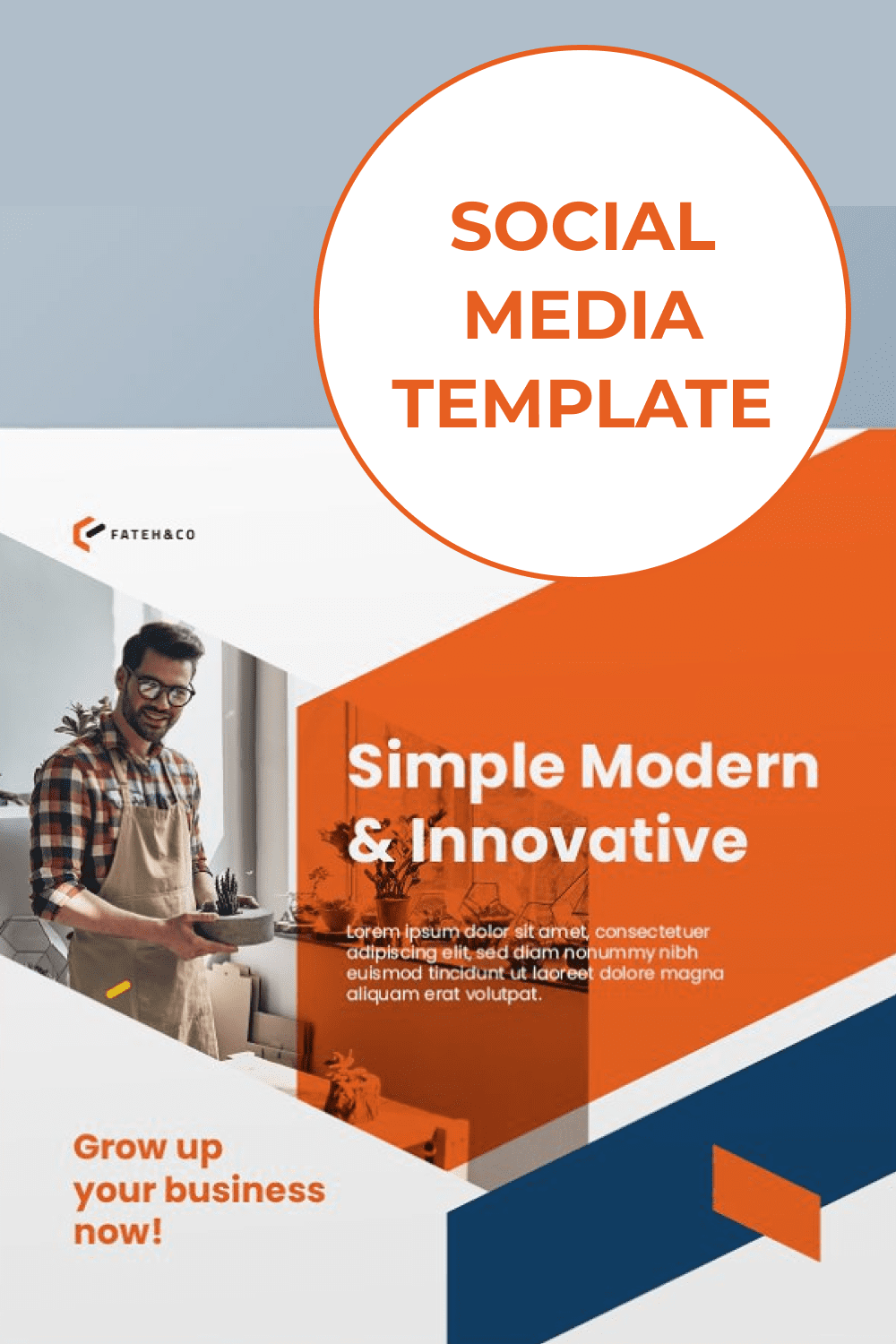 Social Media Template Pinterest.