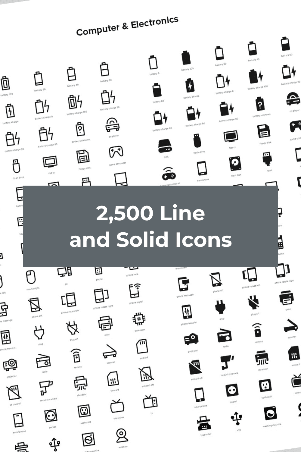 Huge collection of solid icons.