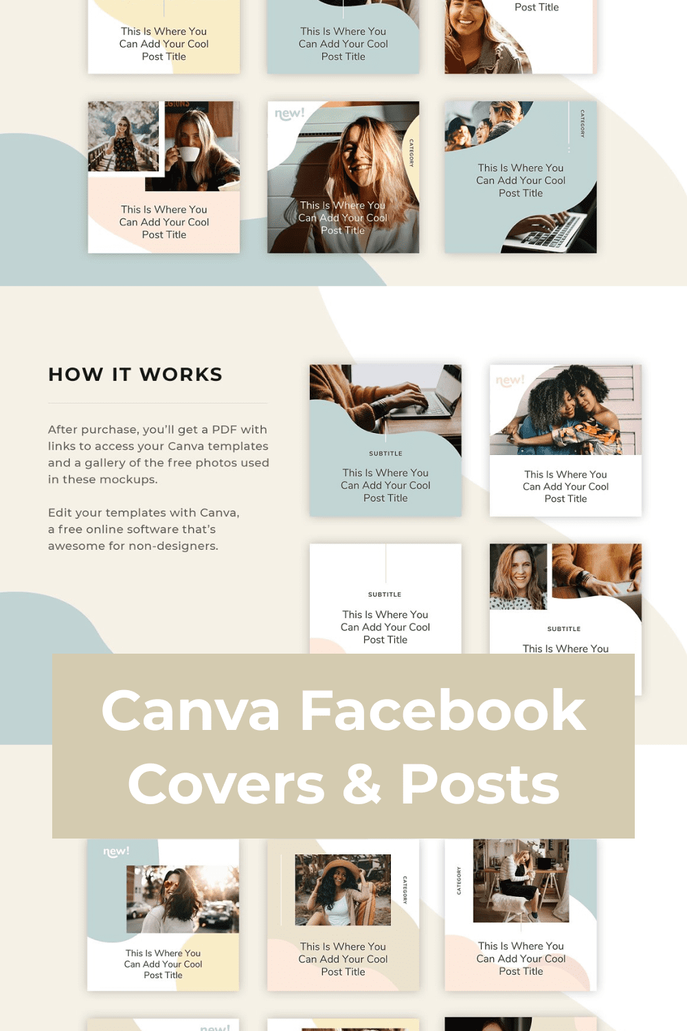 You can use this template for Facebook posts and covers.