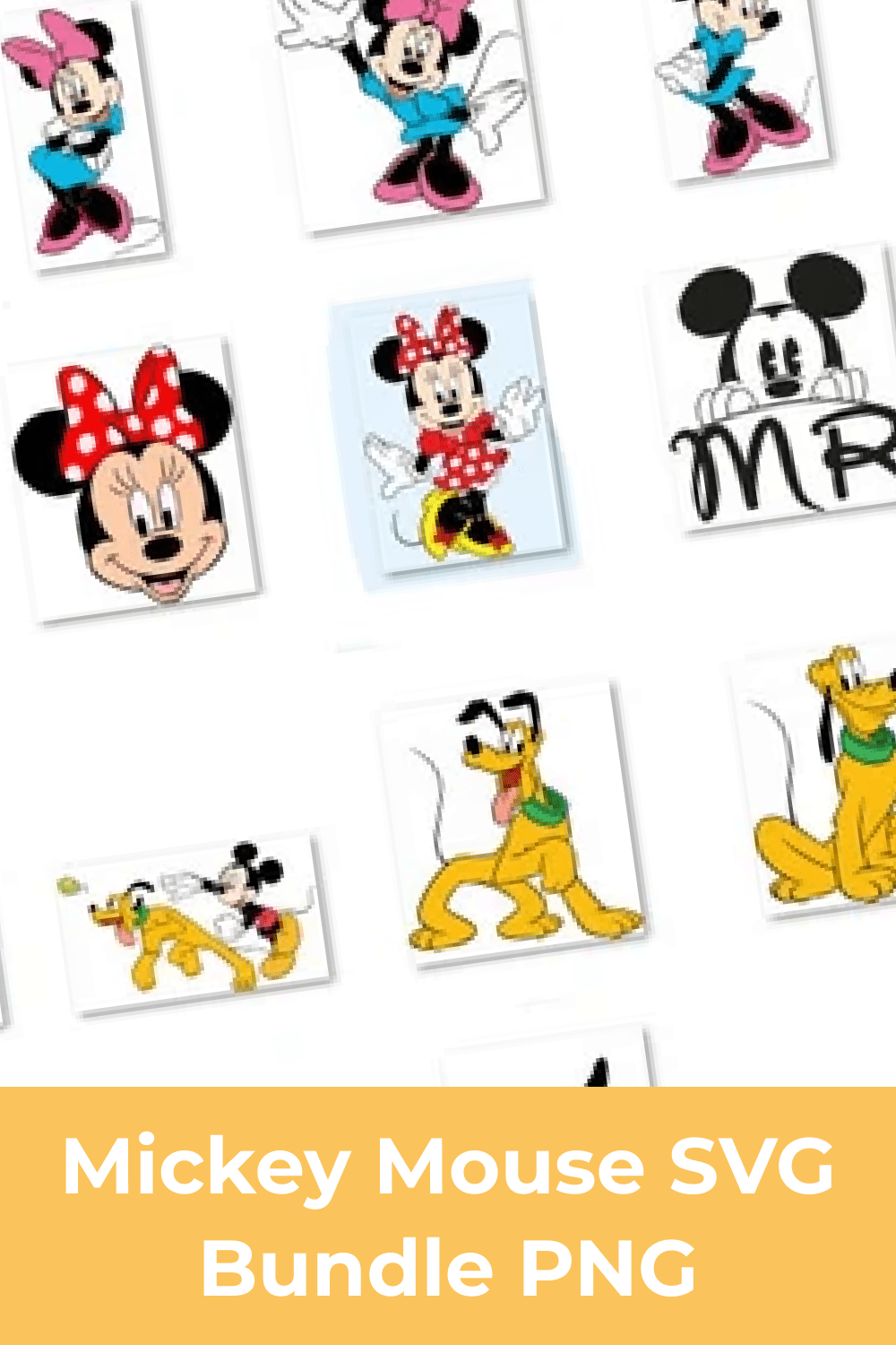 Lovely Mickey Mouse characters in the one bundle.