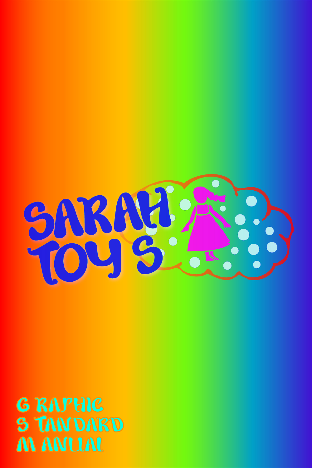 Graphic Standard Manual (Corporate Identity) for SARAH TOYS Company - preview of Pinterest image.