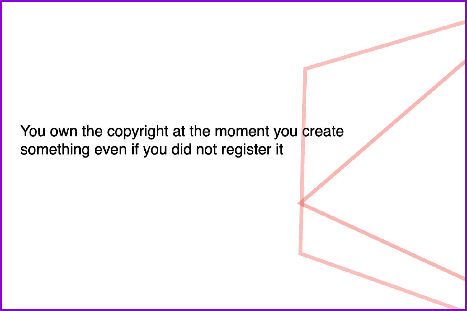 You own the copyright at the moment you create something.