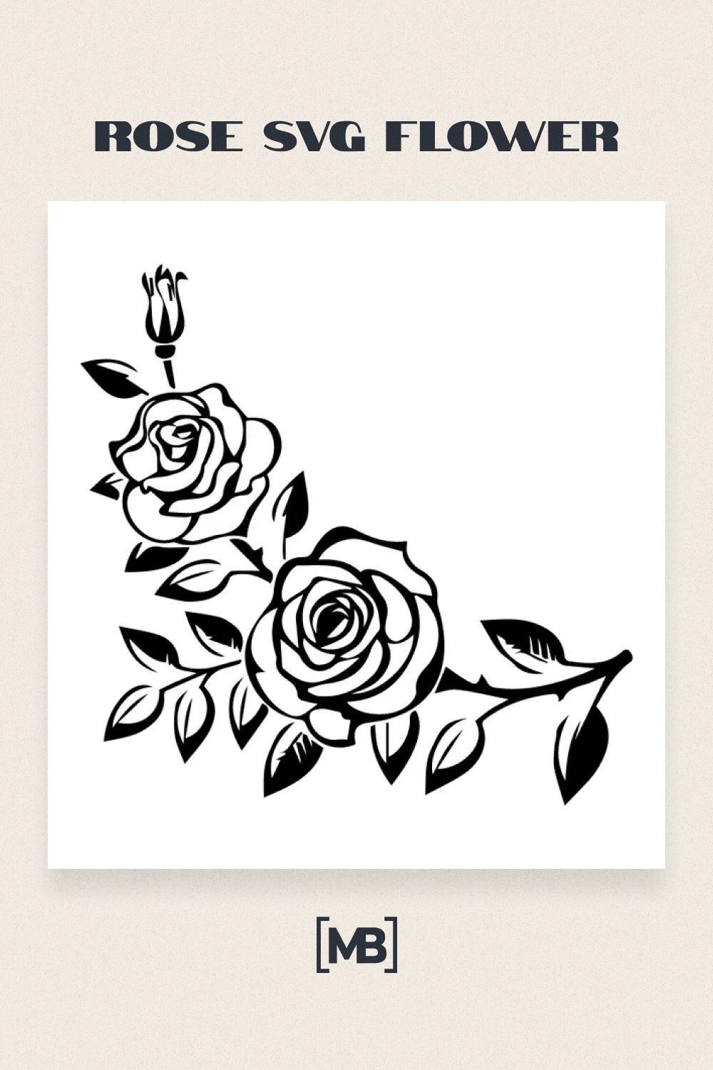Rose SVG Flower.