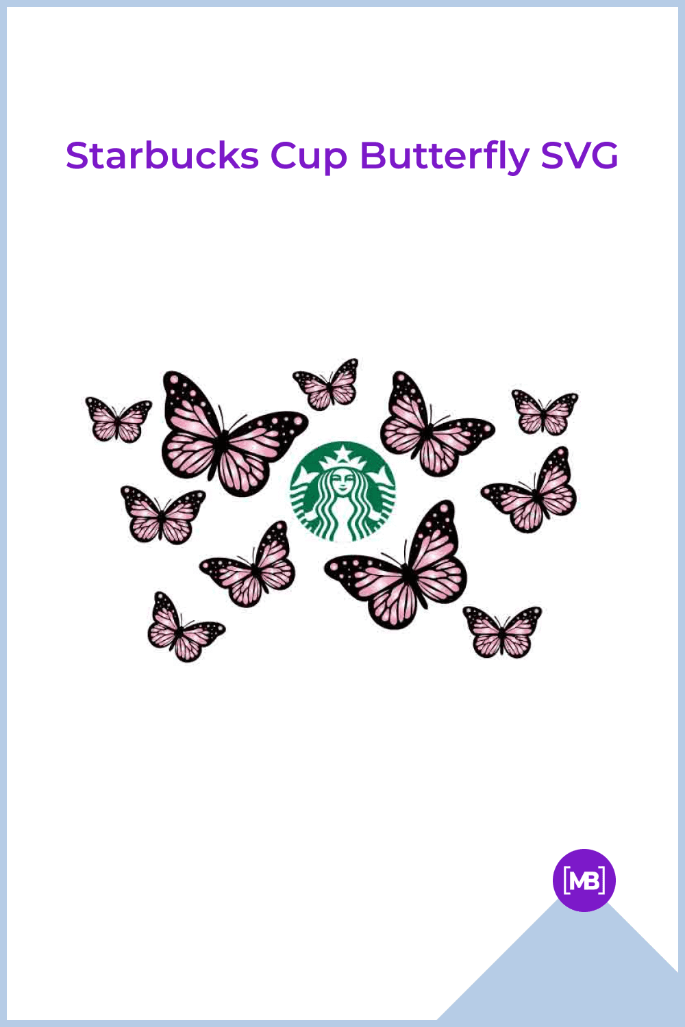 Starbucks Cup Butterfly SVG.
