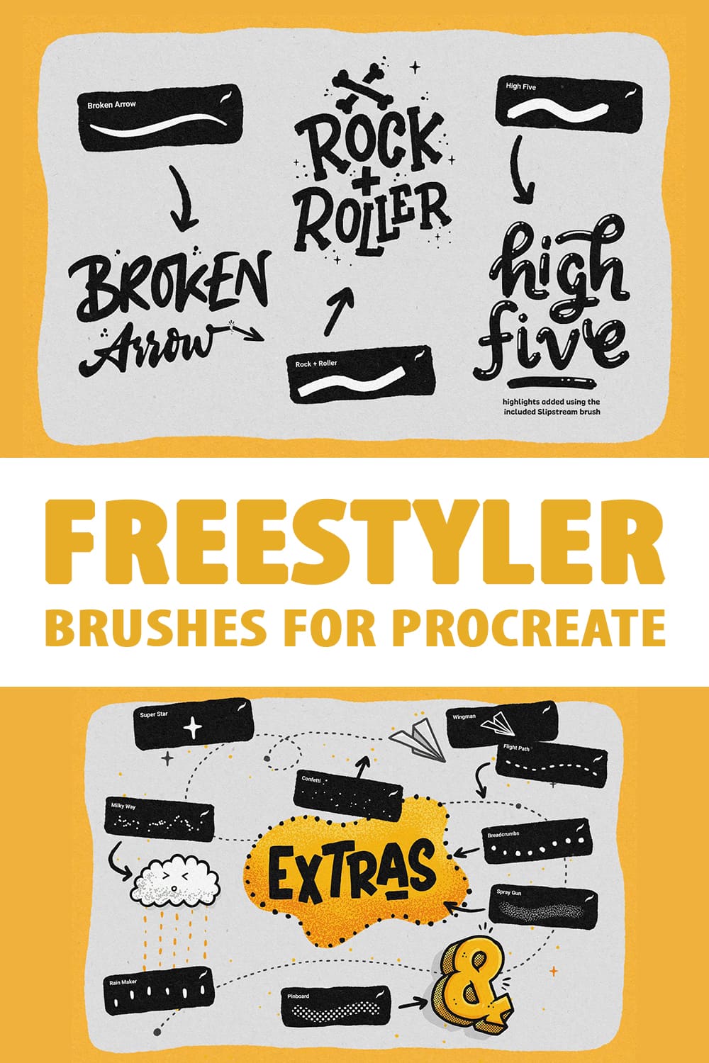 Freestyler - Brushes for Procreate Pinterest.