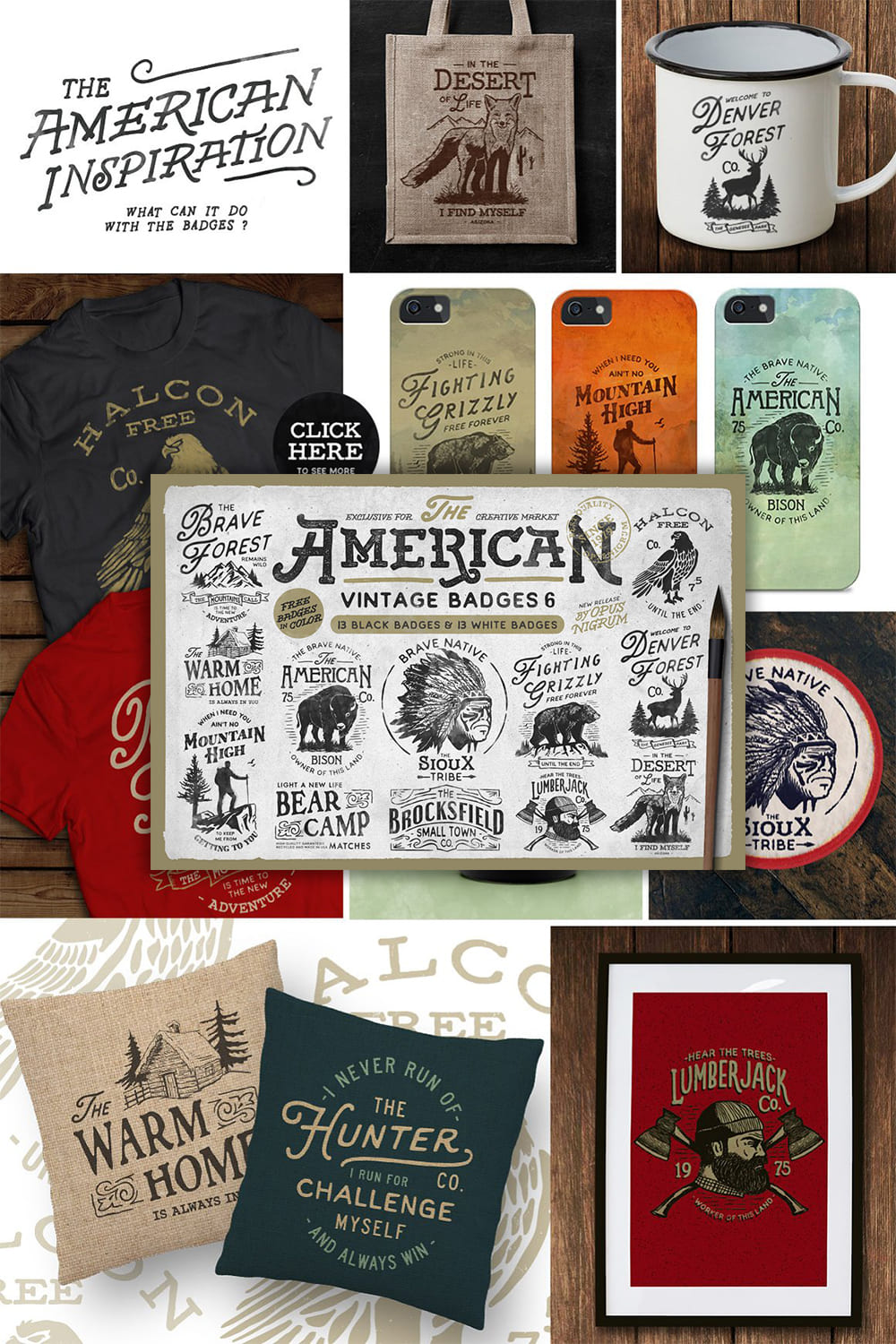 Collection created in retro American style.
