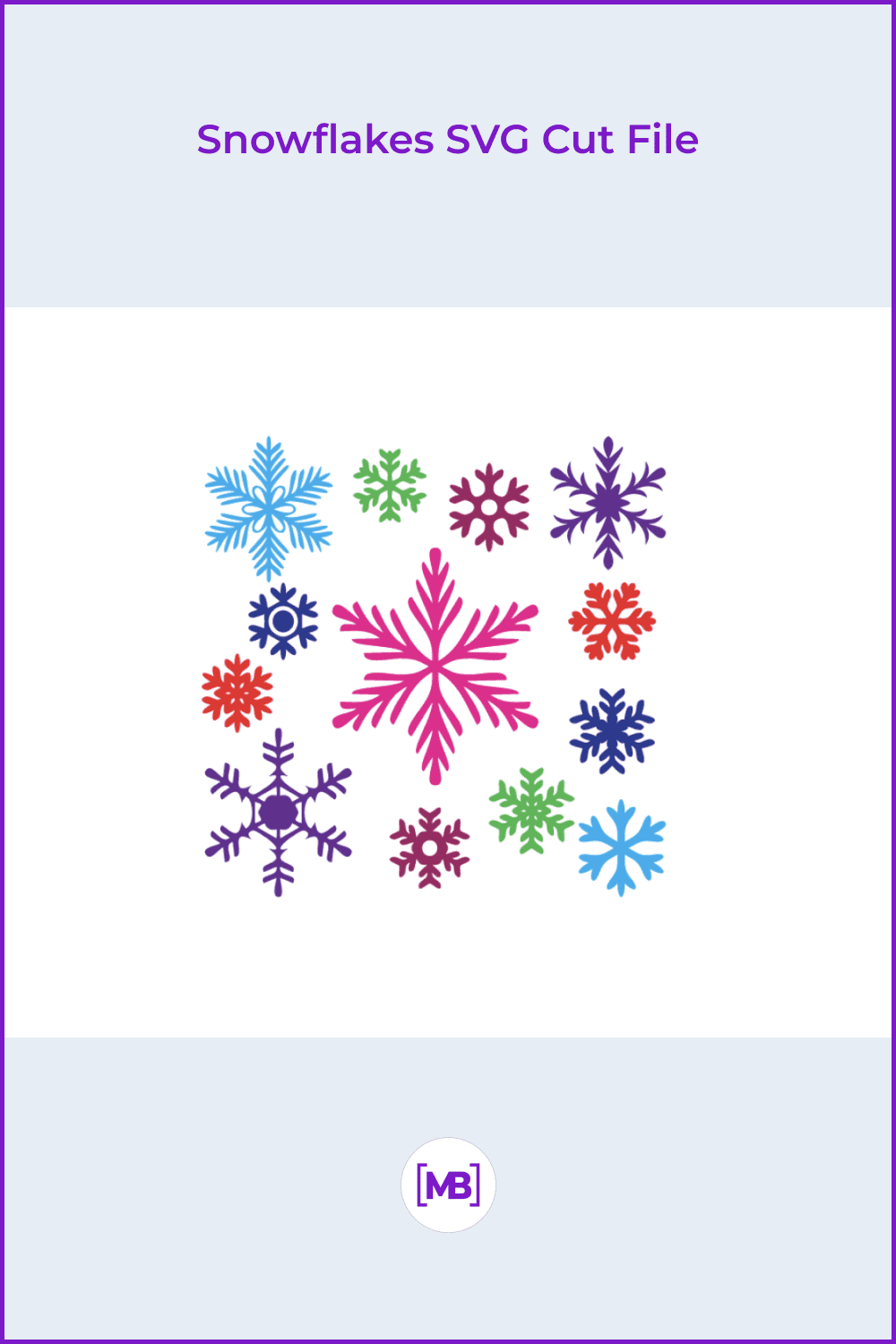 Snowflakes SVG Cut File.
