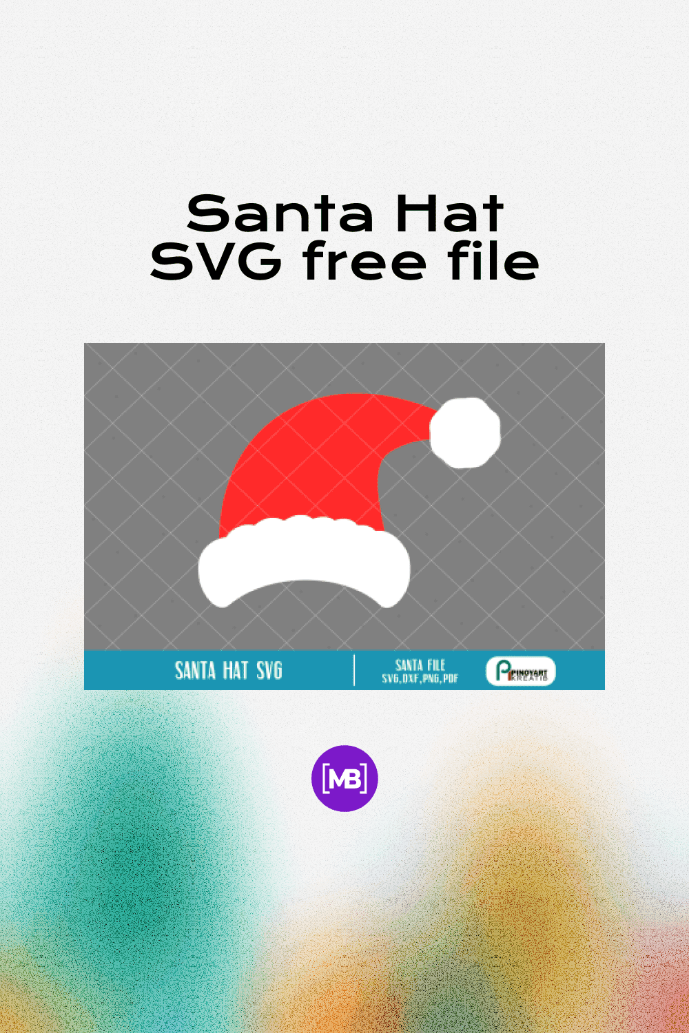 Santa Hat SVG free file.