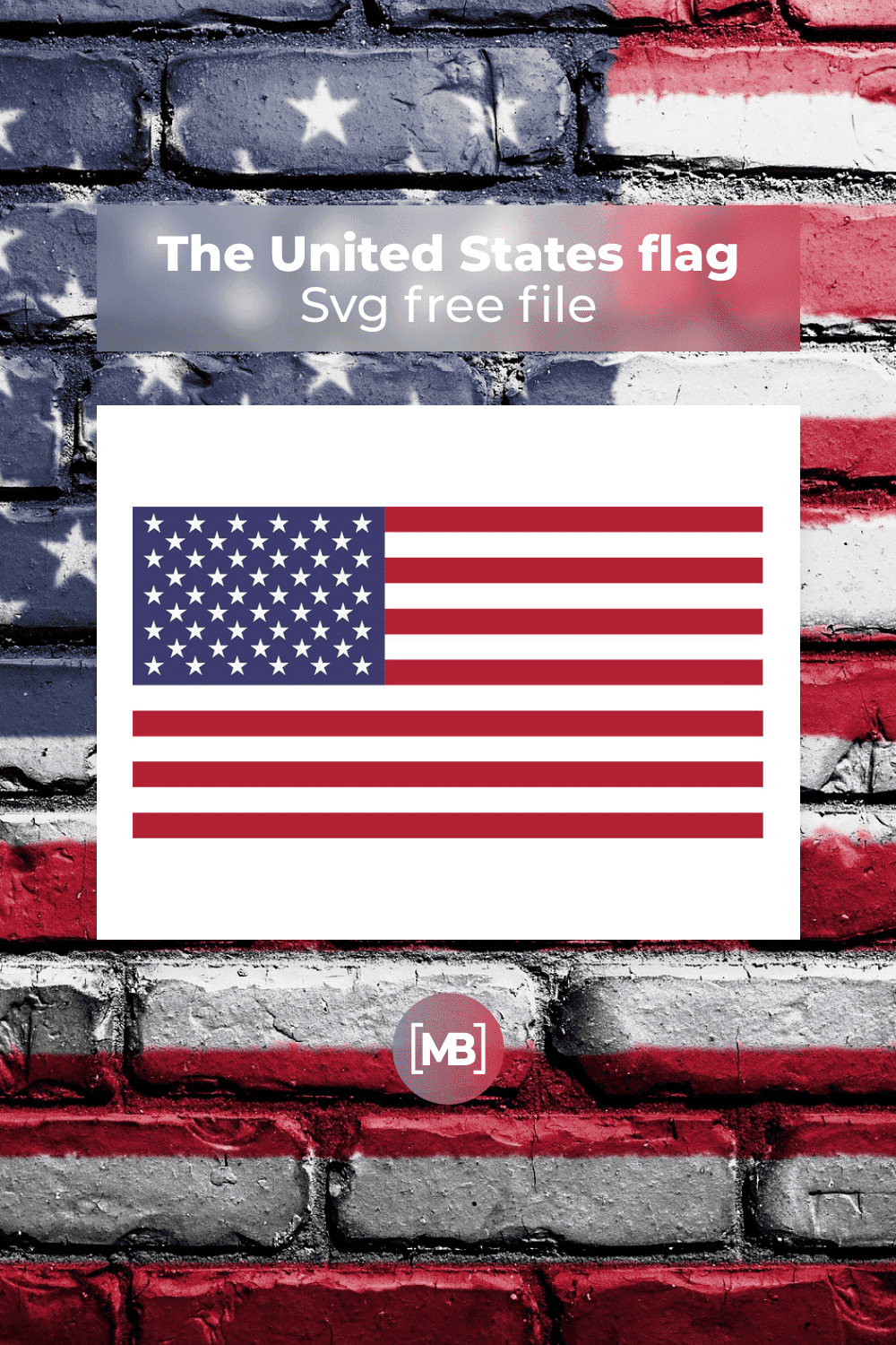 The United States flag Svg free file.