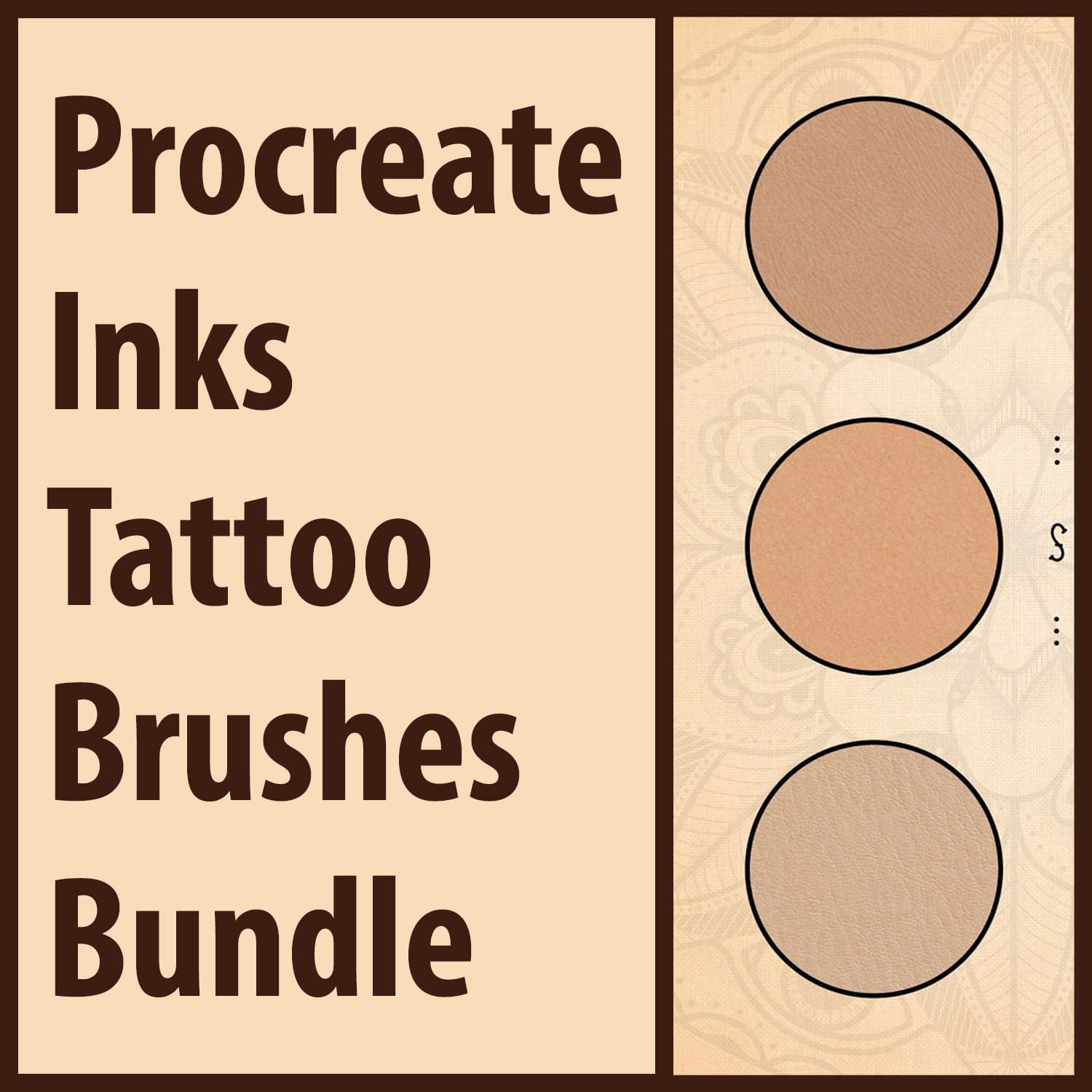 Procreate Inks Tattoo Brushes Bundle main cover.
