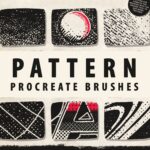 Pattern Procreate brushes main cover.