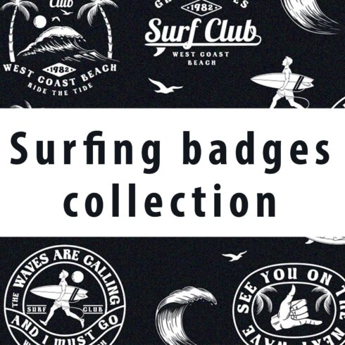 Surfing badges collection main cover.