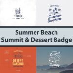 Summer Beach, Summit & Dessert Badge main cover.