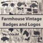 Farmhouse Vintage Badges and Logos main cover.
