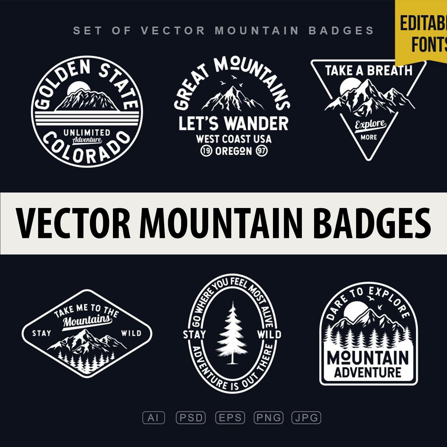 Vector Mountain Badges main cover.
