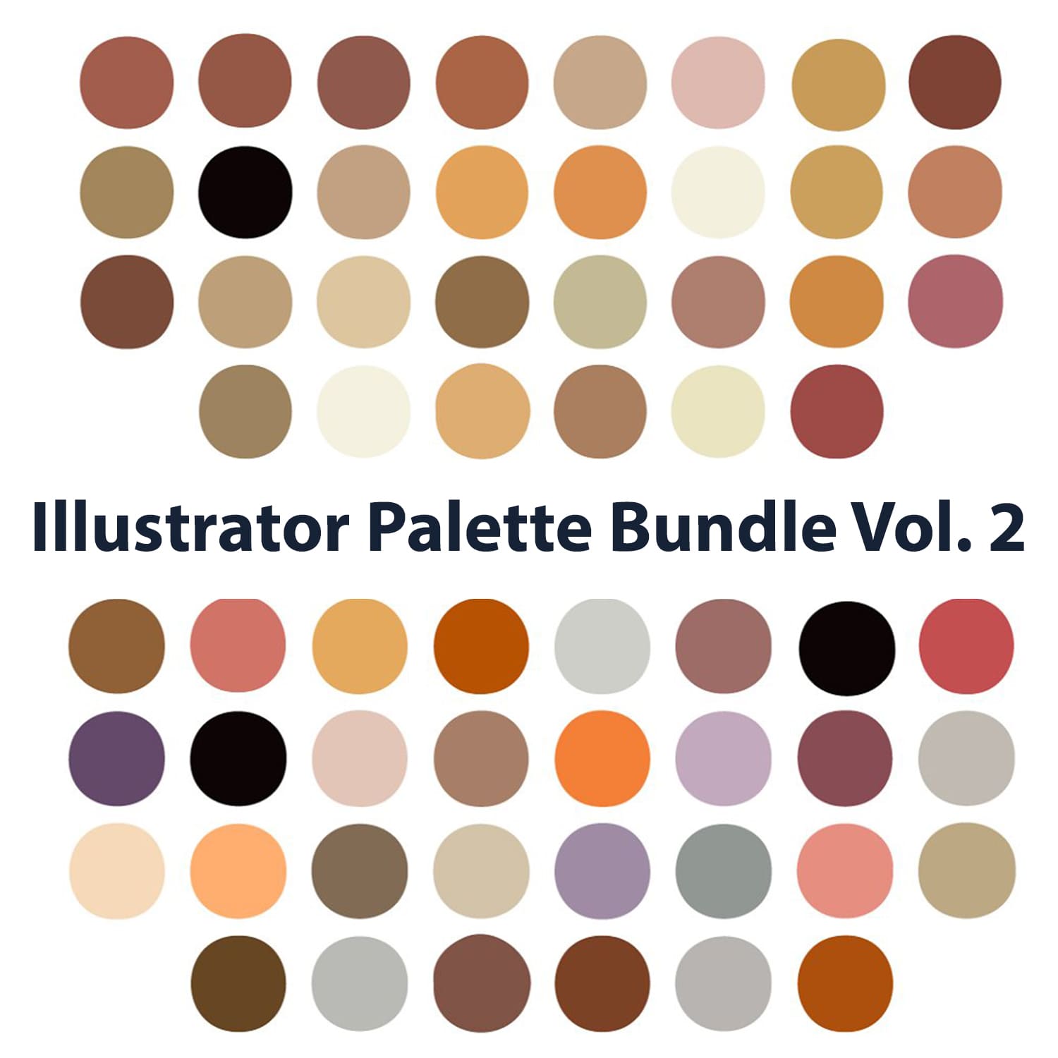Illustrator Color Palette Bundle V2 main cover.