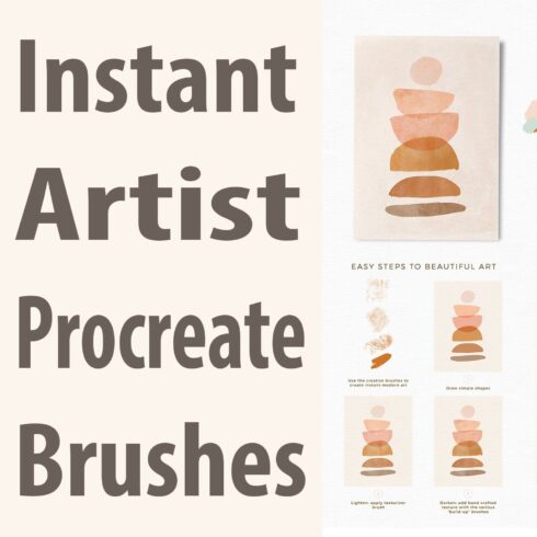 Instant Artist Procreate Brushes main cover.