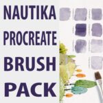 Nautika Procreate Brush Pack main cover.