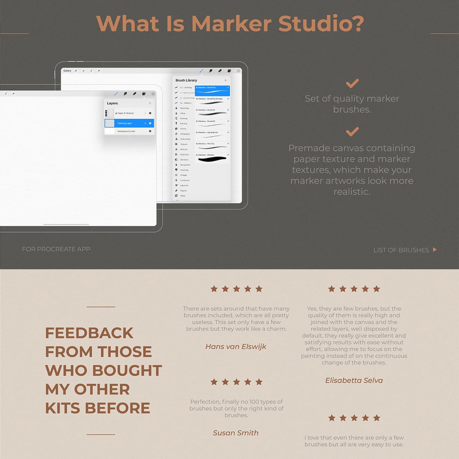 Realistic Procreate Marker Kit cover image.