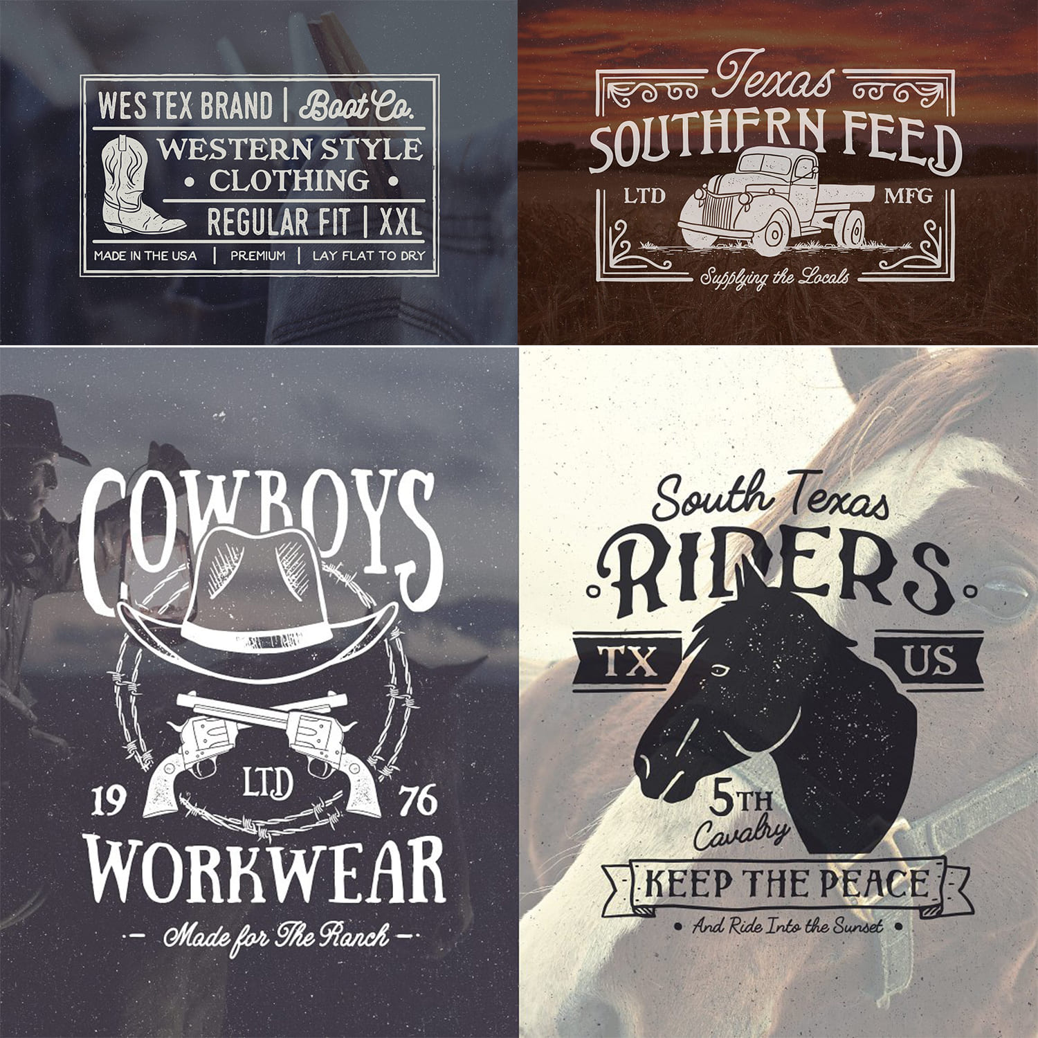 Farmhouse Vintage Badges and Logos cover image.
