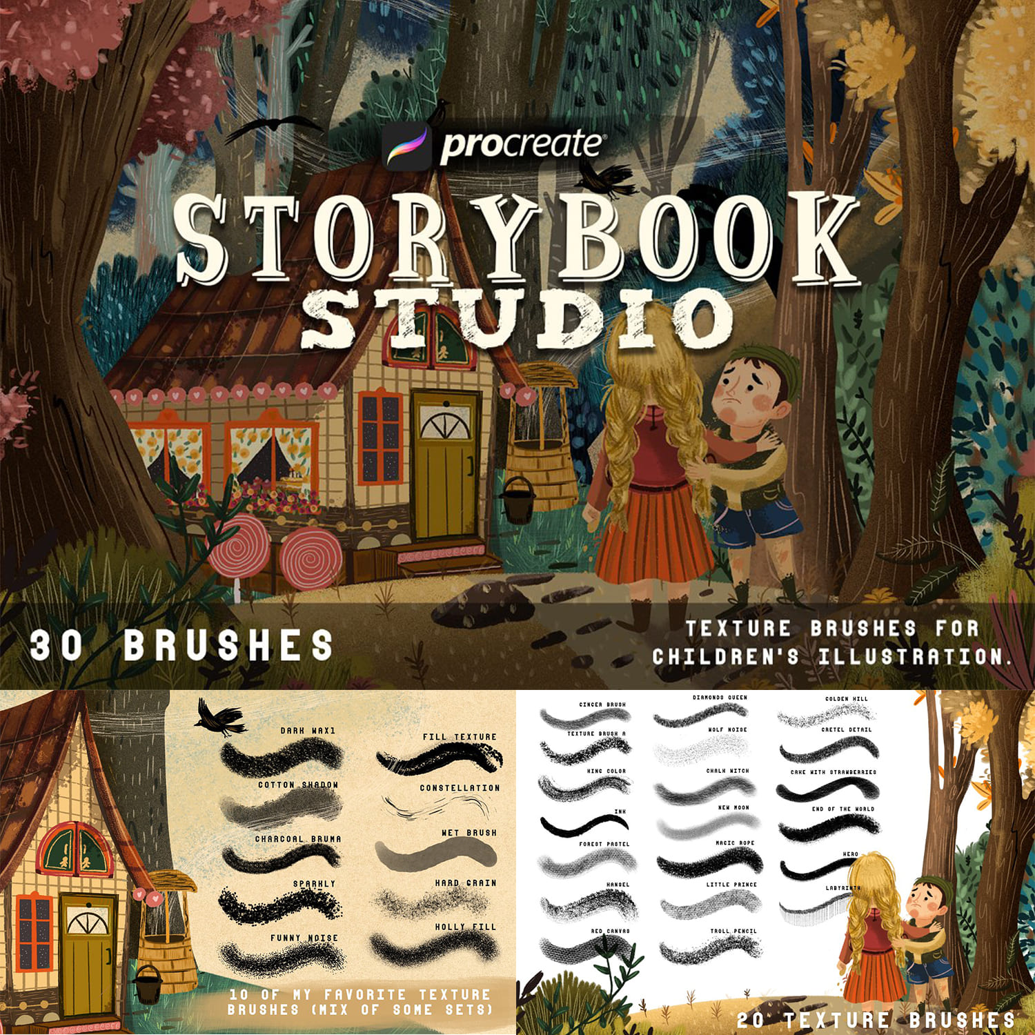 Storybook studio for Procreate cover image.
