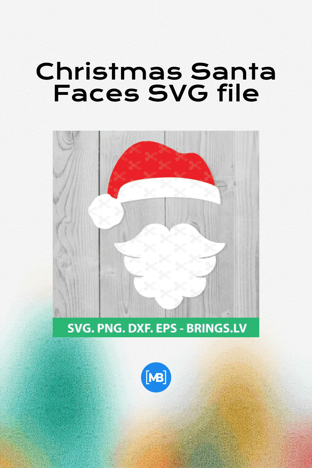 Christmas Santa Faces SVG filet.