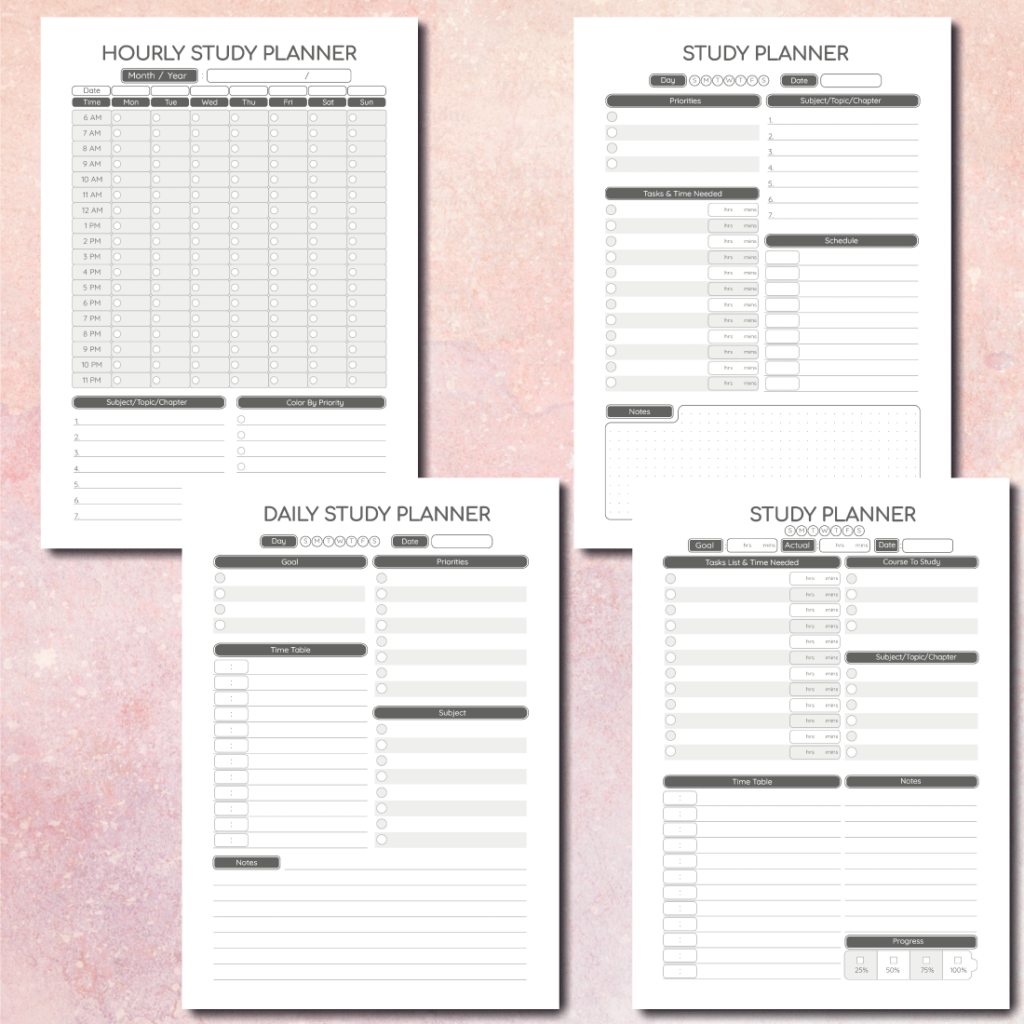 Printable Student Planner, College Planner, Undated School Planner, PDF ...