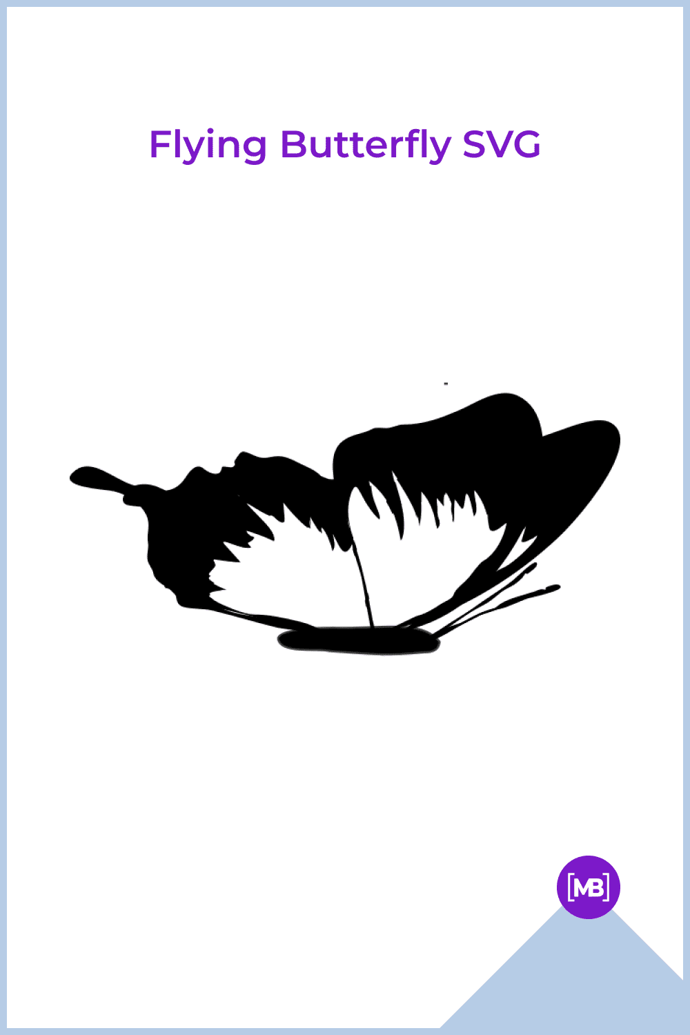 Flying Butterfly SVG.