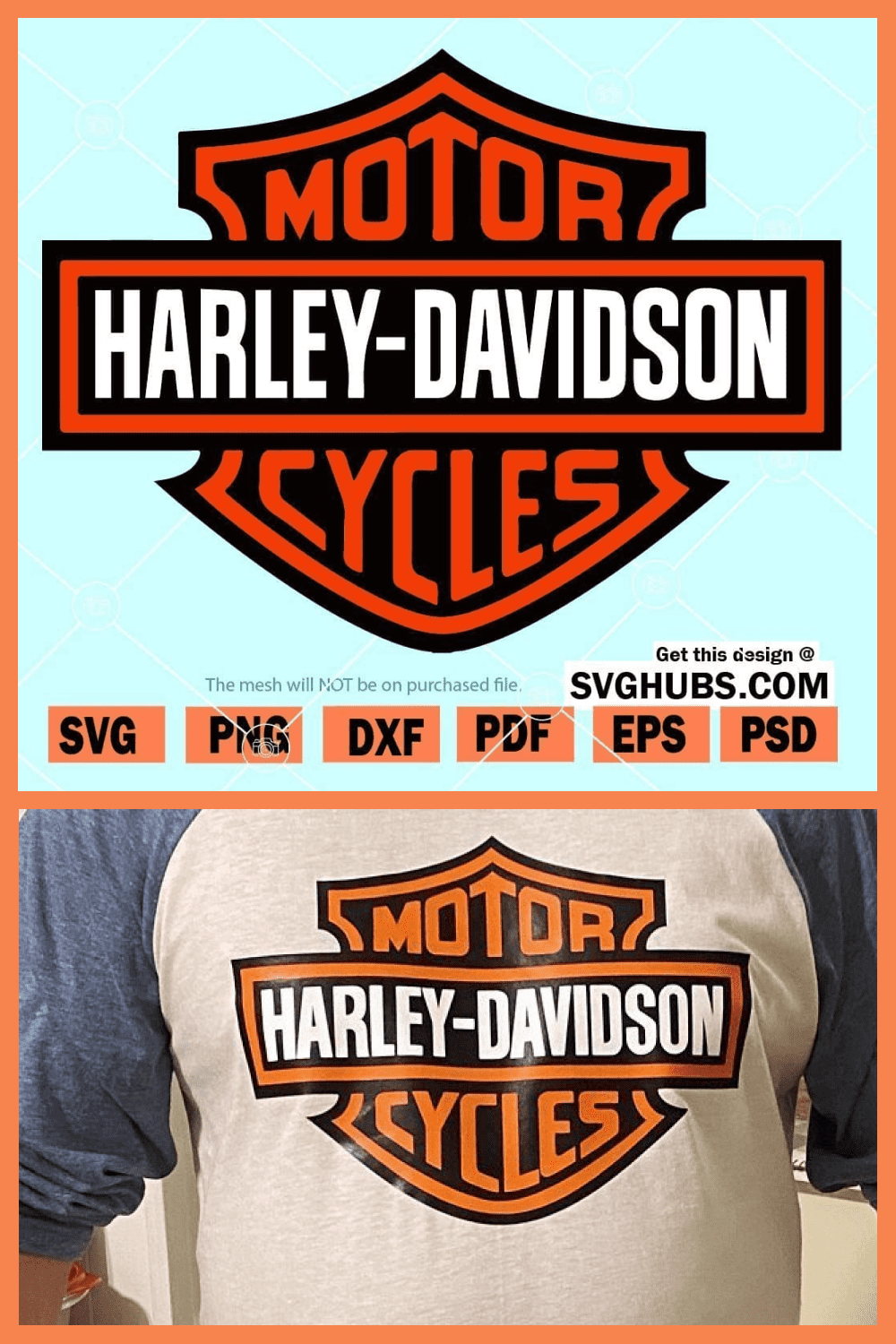 Harley Davidson logo svg.