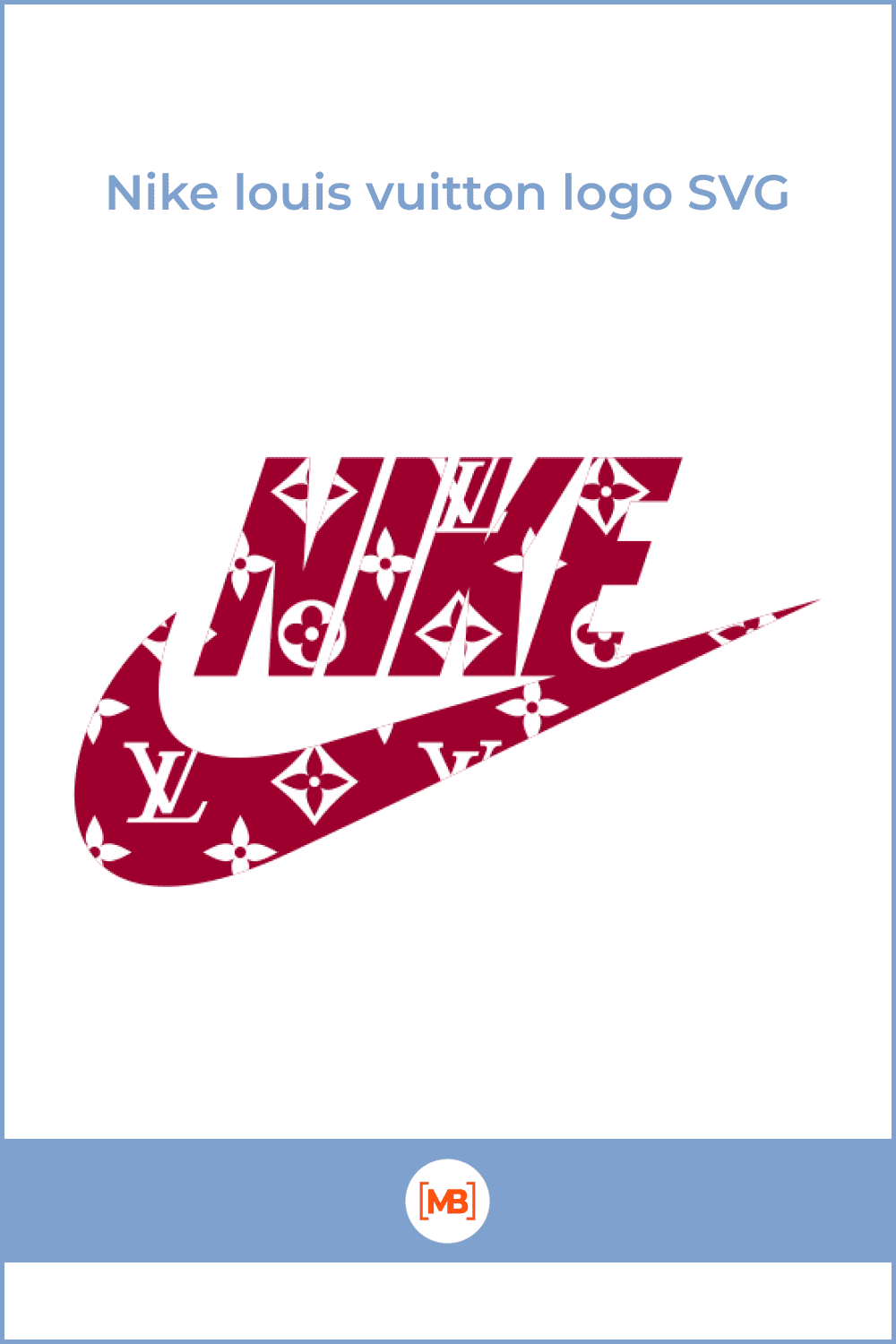 Nike louis vuitton logo SVG.