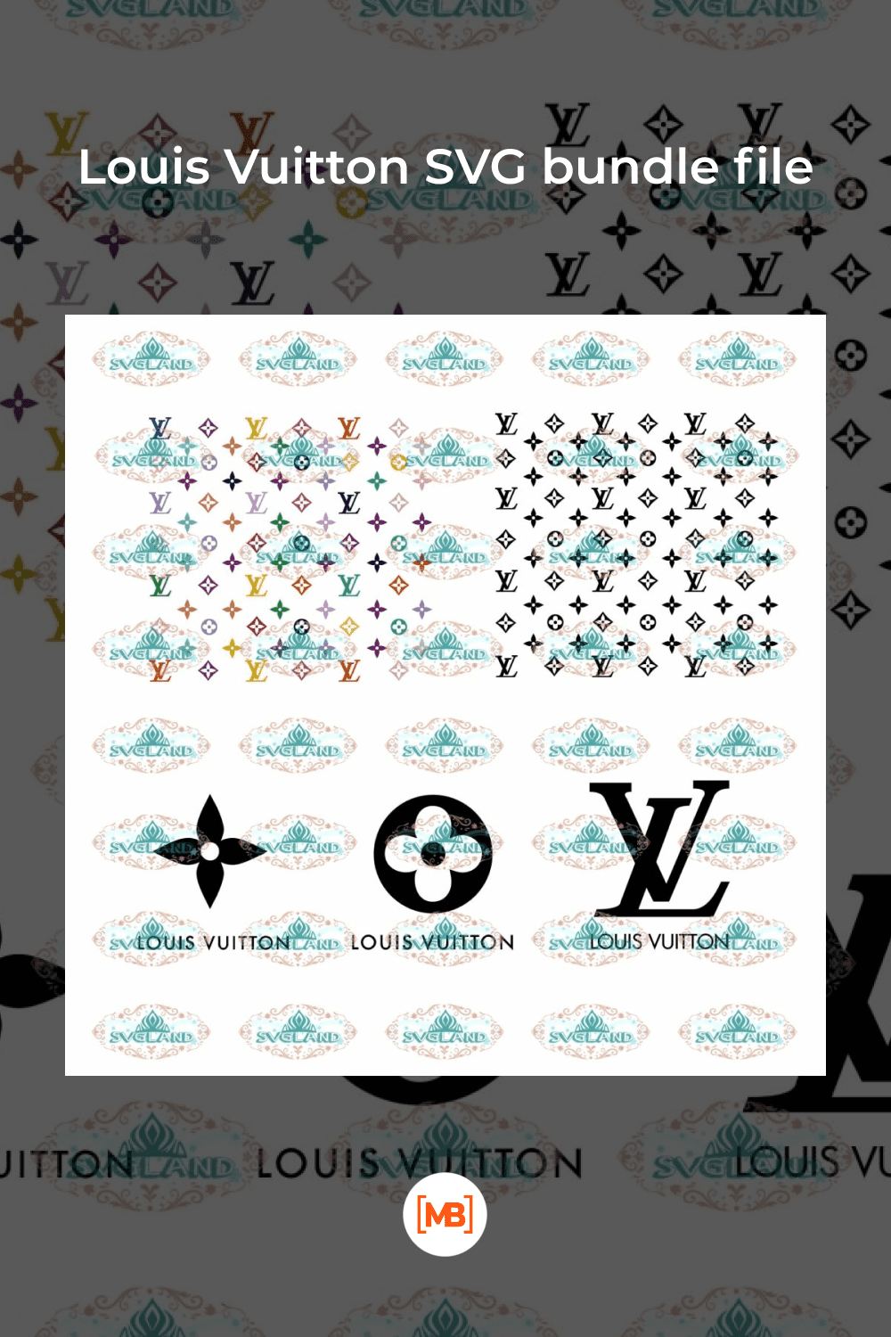 Louis Vuitton SVG bundle file.