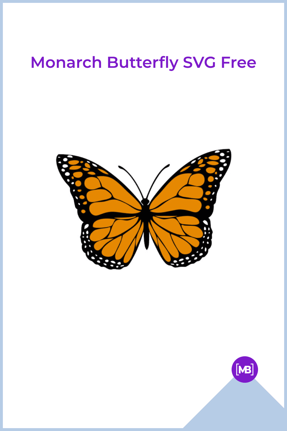 Monarch Butterfly SVG Free.