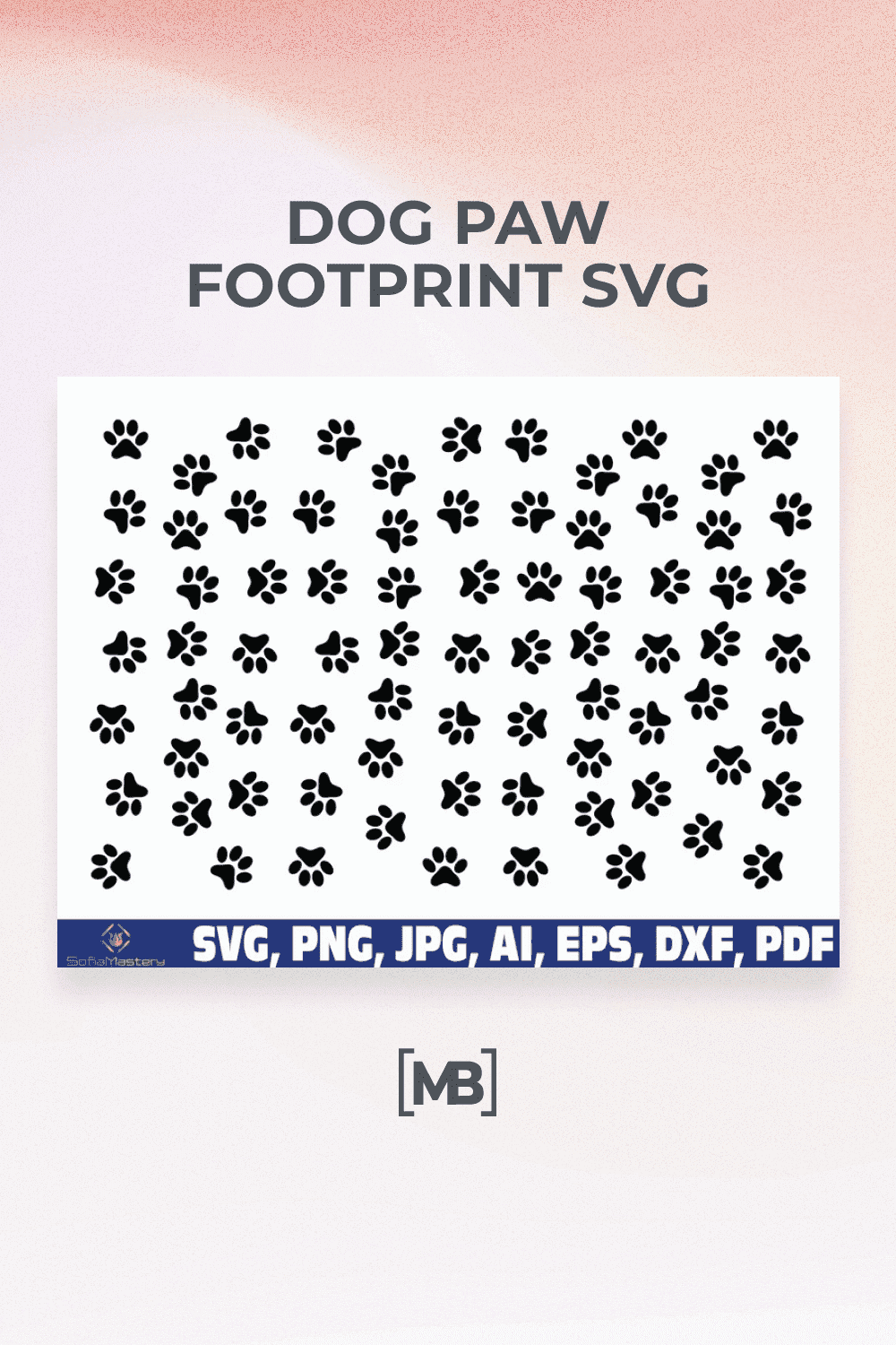 Dog paw footprint svg.
