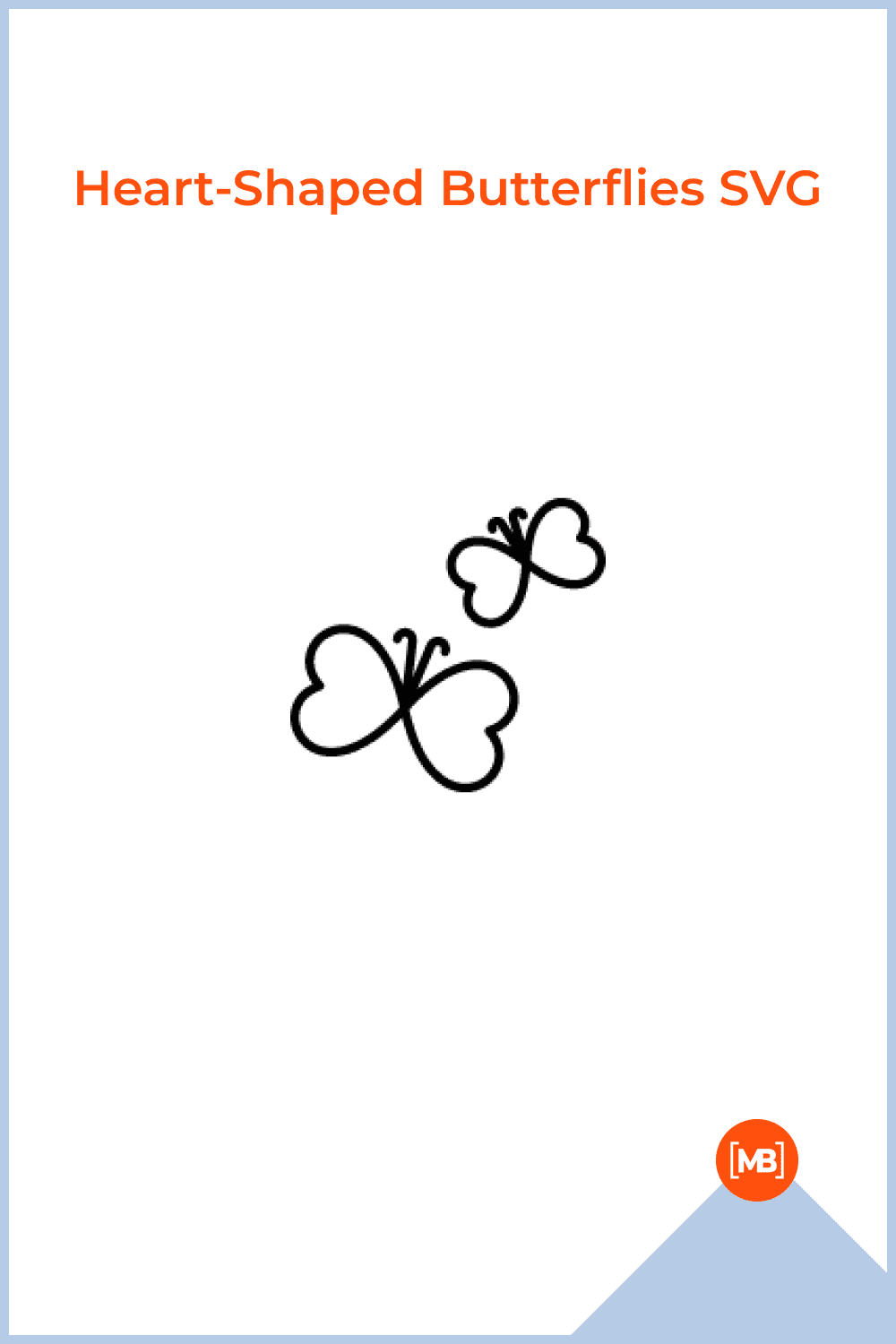 Heart-Shaped Butterflies SVG.