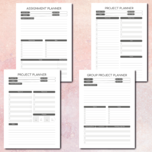 Printable Student Planner, College Planner, Undated School Planner, PDF Instant Download, A4, A5 ...