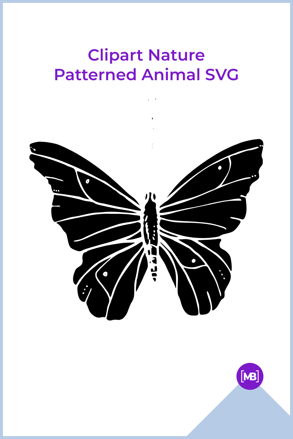 Clipart Nature Patterned Animal SVG.