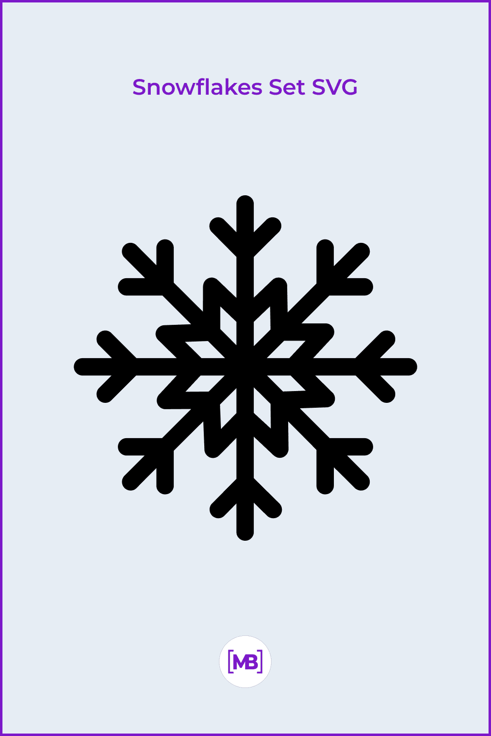 Snowflakes Set SVG.
