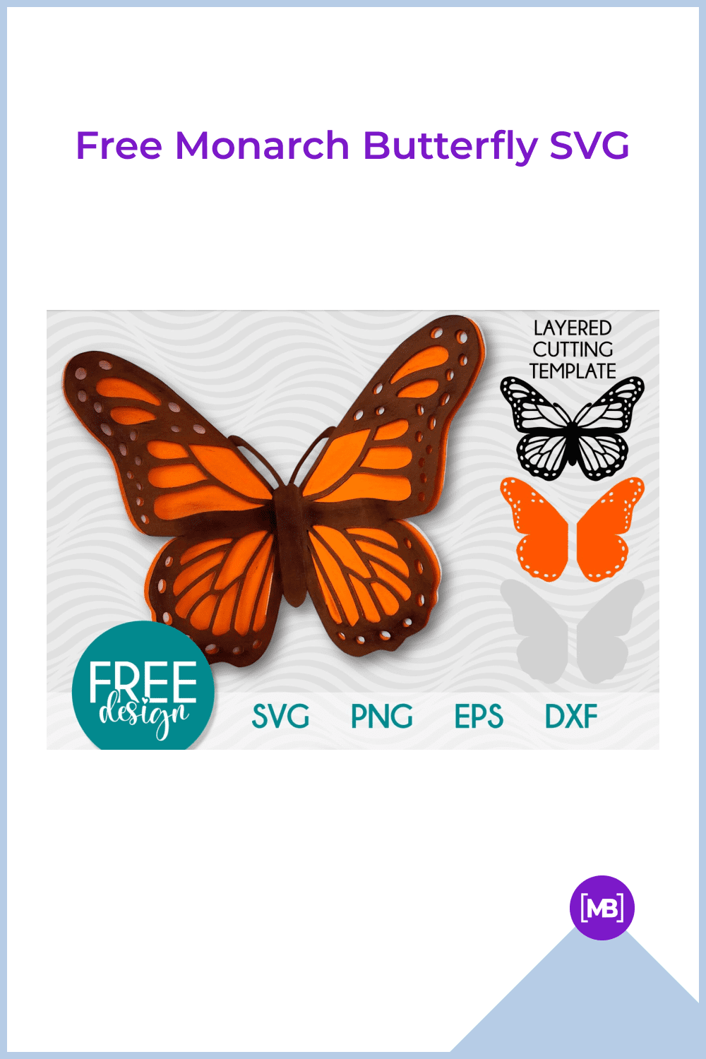 Free Monarch Butterfly SVG.