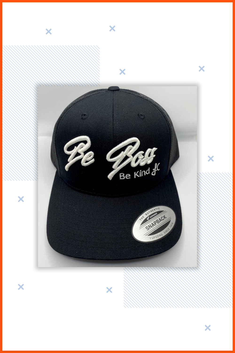 Black hat with sign 'Be Boss'.