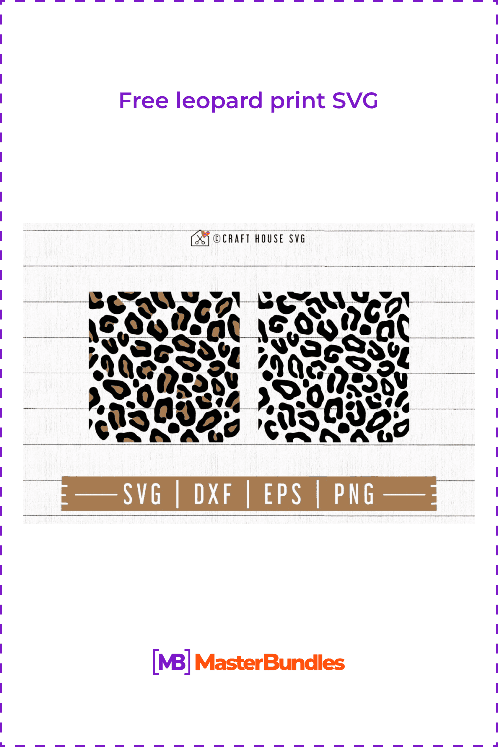 Free leopard print SVG.