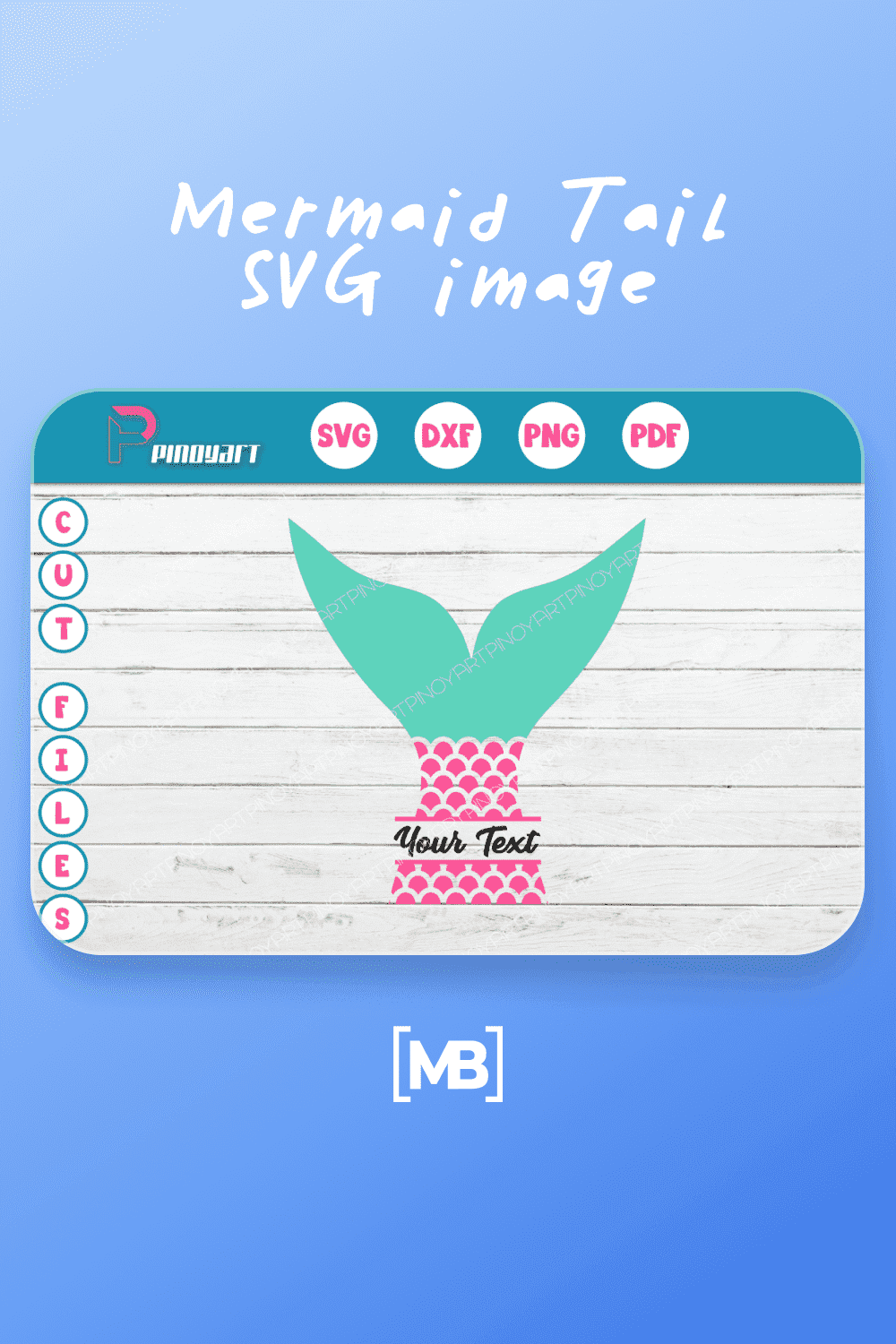 Mermaid Tail SVG image.